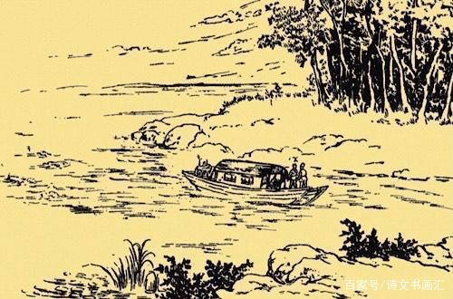 诗文书画汇 民间故事：五人坐船过河，途中却消失不见了，隔日五头小猪降生了