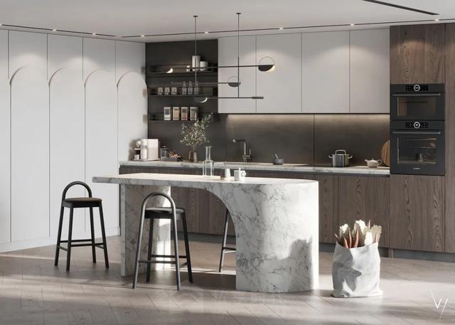 一个漂亮的橱柜,惊艳整个厨房!