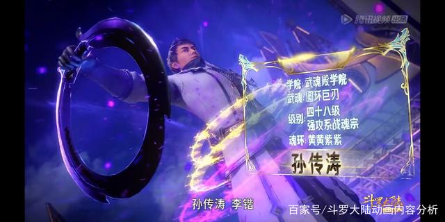斗罗大陆动画内容分析_魂师精英大赛中 武魂殿学院战队哪些队员可以成为封号斗罗