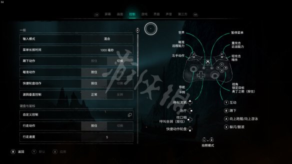 《刺客信条英灵殿》基本操作介绍