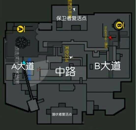cf手游 穿越火线枪战王者 屋顶机场地图潜伏者详解 技巧攻略